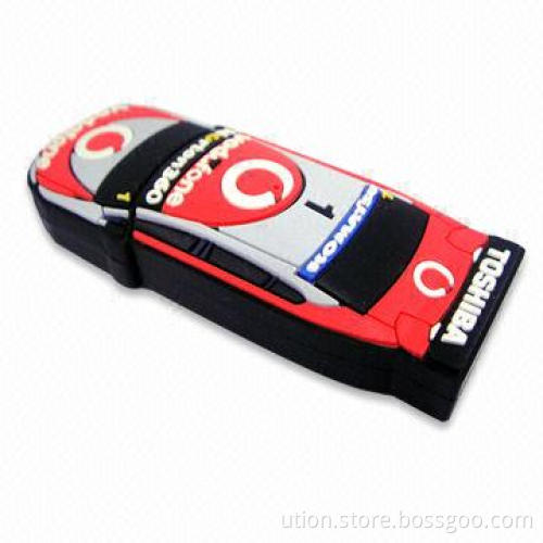 USB Flash Stick with Car Design, 1GB to64GB Memory Capacity, Supports USB1.1 and 2.0 Interfaces